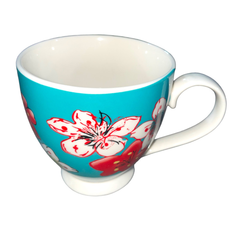 Taza de flores